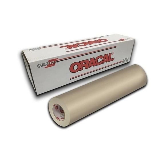 2 Pack 12"x 1 Yard Oracal 651 CREAM & BEIGE Cricut Hobby Craft Vinyl Decal - Picture 3 of 4